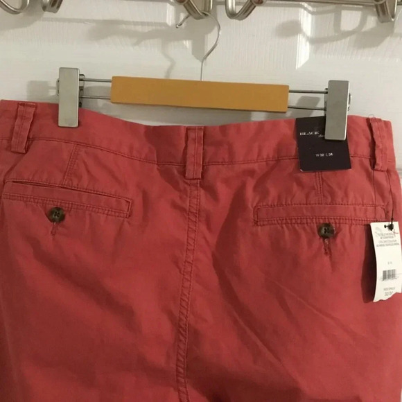 NWT Black Brown Tailored fit  chinos Pants Mineral Red 100% cotton W 32 L 34 - Picture 3 of 8